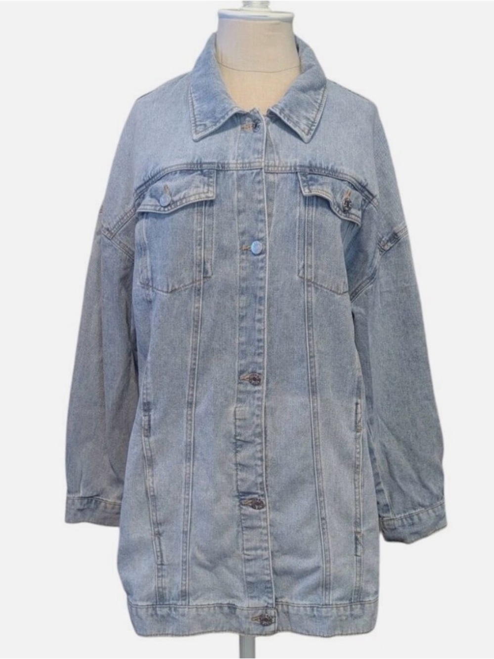 Vintage GUESS Denim Jacket Longline Barn Coat, Chore Coat